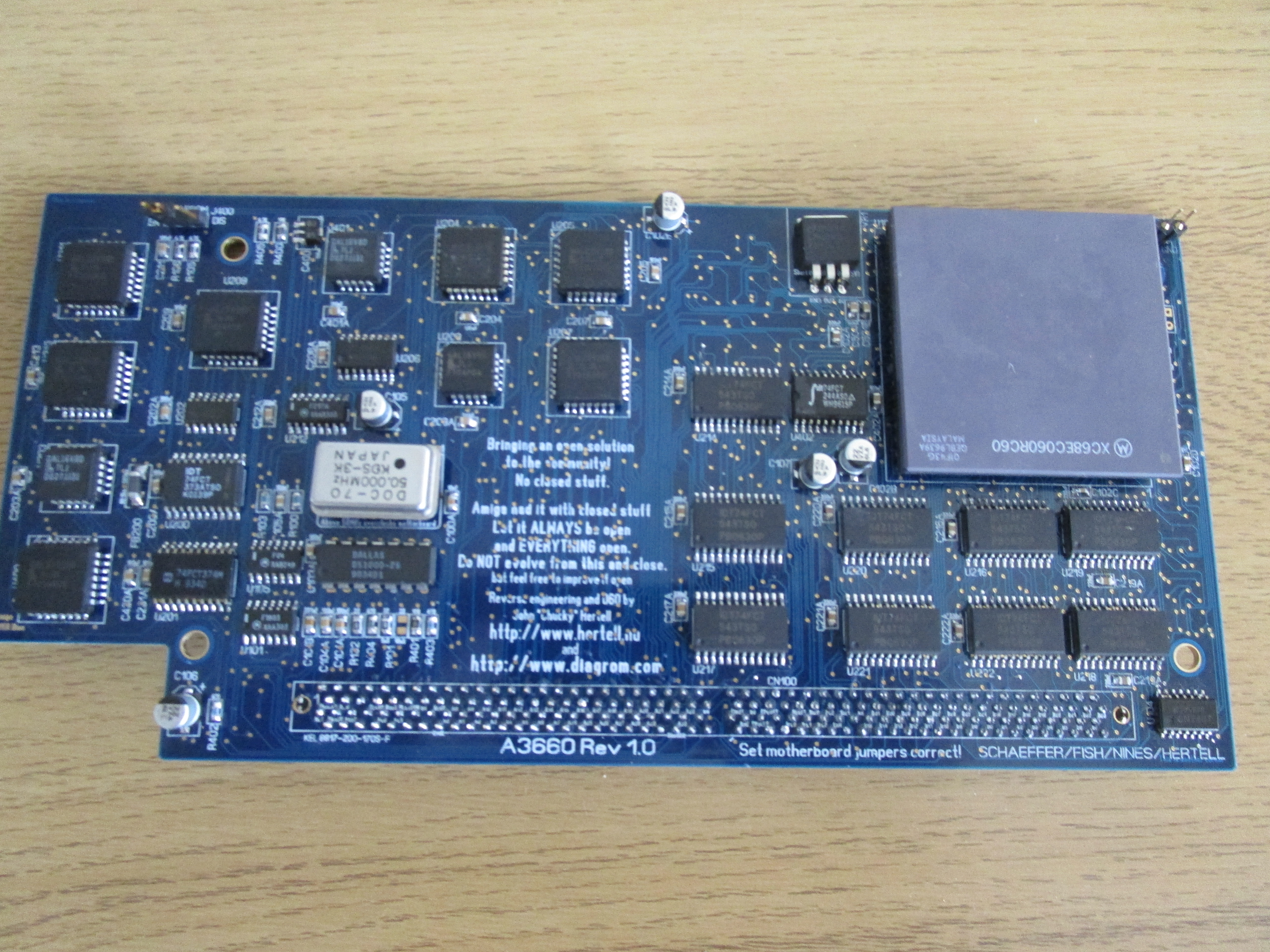 amiga Amiga A3660 PCB Rev 1.1 for Amiga 3000 and Amiga 4000 